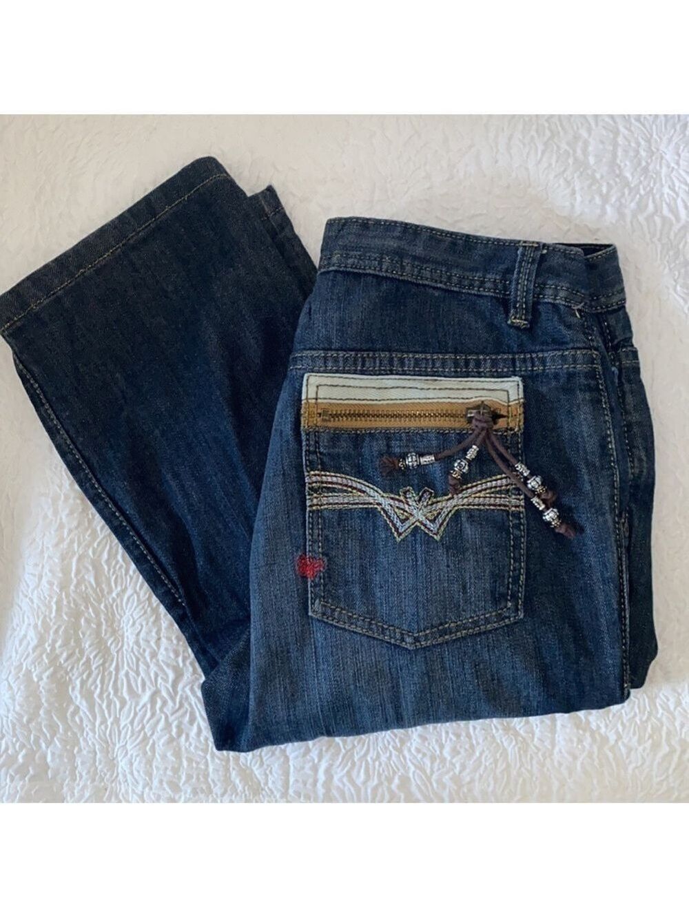 New London Amoureusement By Anthony Frym Relaxed Straight Leg Jeans